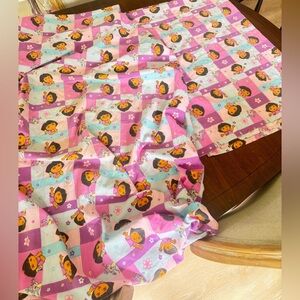 Vintage 2007 Dora The Explorer boots fitted sheet crib baby toddler flat y2k